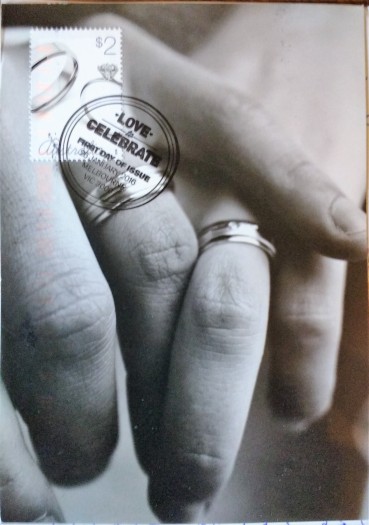 married rings postcard